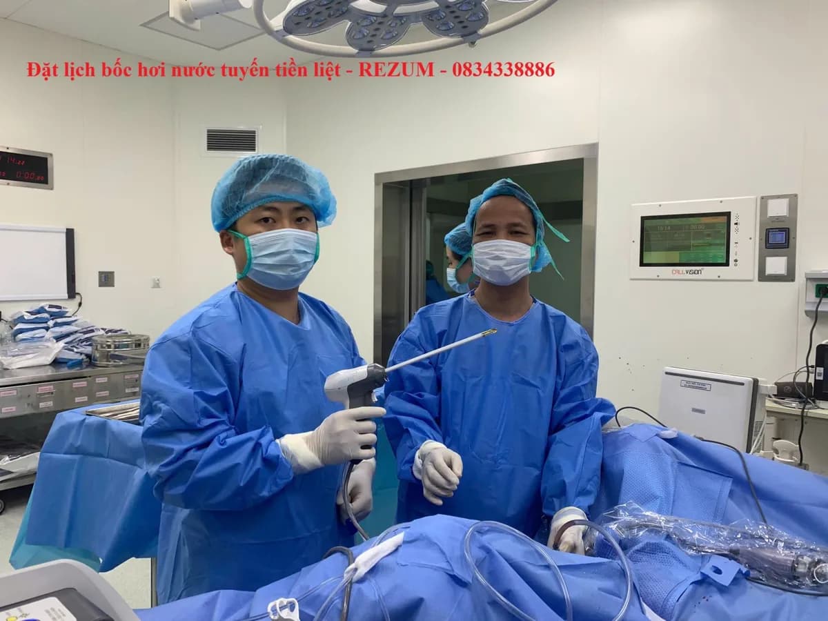 Rezum là gì? Cơ chế hơi nước điều trị phì đại tuyến tiền liệt
